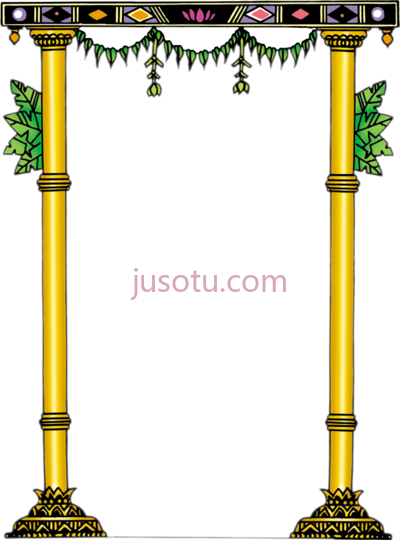 庙宇边框,temple border frame PNG
