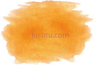 橙色水彩笔,report abuse orange water color brush stroke PNG