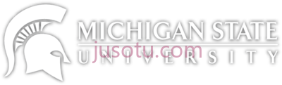 密歇根州立大学标志白色,michigan state university logo white PNG