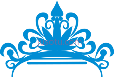 蓝色王妃皇冠,blue crown princess PNG