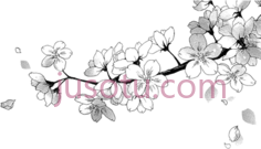 花,manga flower PNG