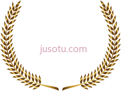 月桂大花环金,banner laurel big wreath gold PNG