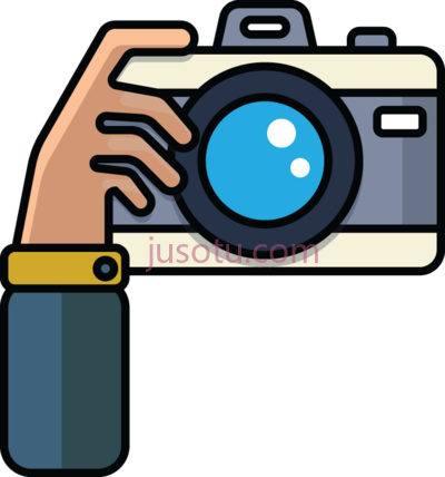 手持式照相机,cartoon hand camera PNG