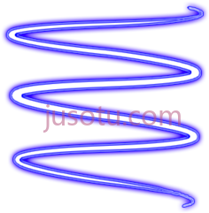蓝色漩涡霓虹,neon PNG