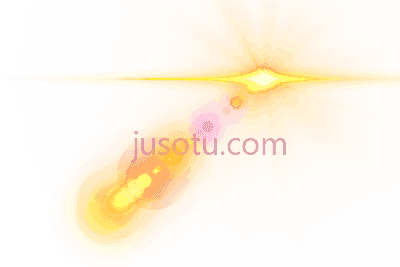 黄色透镜光斑,yellow lens flare PNG