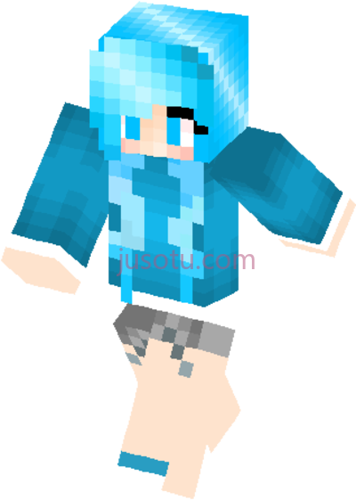 我的世界,just a blue minecraft skins PNG