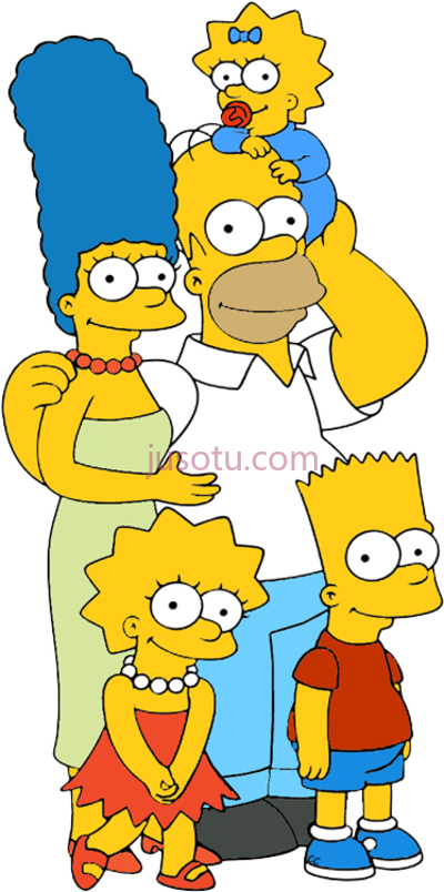 辛普森,bart simpson family PNG