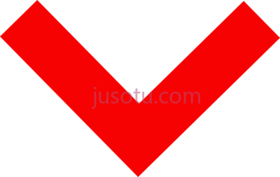 红色箭头,red down arrow PNG