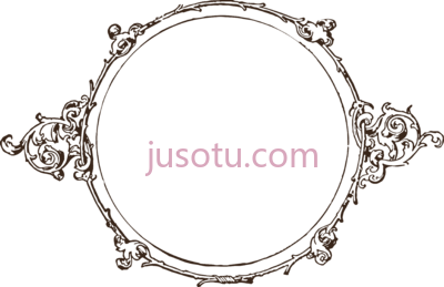 雅致圆边,elegant circle border PNG