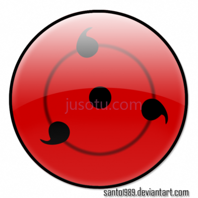 火影忍者,sharingan eye sasuke naruto 3 tomoe PNG