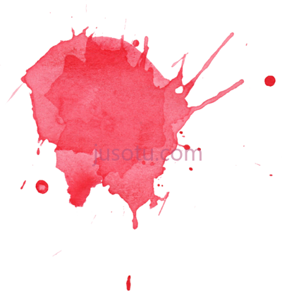 水彩粉红色飞溅,watercolor red watercolour splash PNG