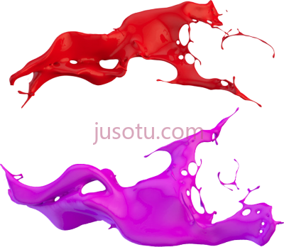 紫红泼溅油漆,watercolor splatter paint splash PNG