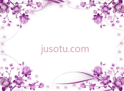 紫边花架,pink border purple flower frame PNG