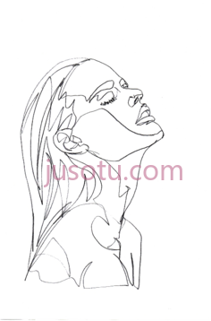 女人肖像,one portrait PNG