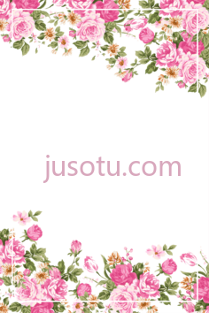 婚礼请柬玫瑰粉色,花 PNG