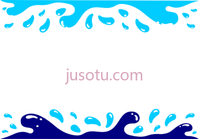 水波,water wave border swimming art PNG