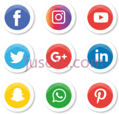 社交媒体图标PNG