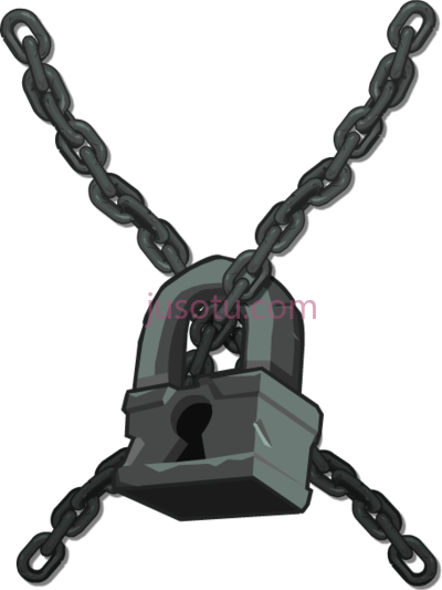 链条锁,chain lock PNG