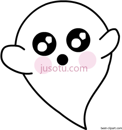 超级可爱鬼,super cute ghost art PNG