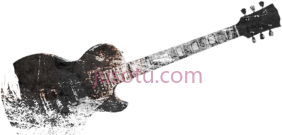 摇滚吉他,rock black guitar PNG
