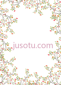 彩花边框PNG