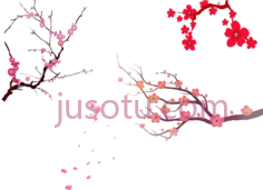 樱花树枝,sakura painting PNG