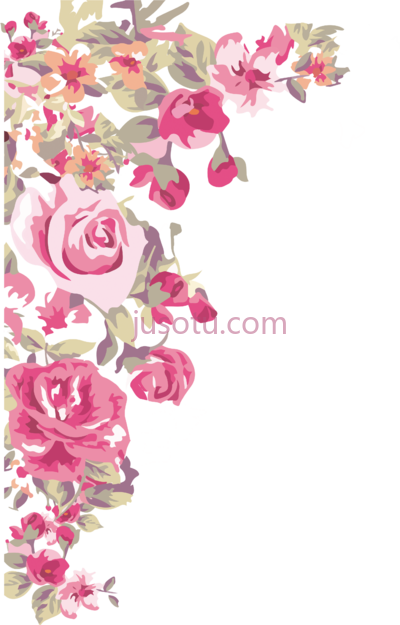 彩绘花卉,flower painted PNG