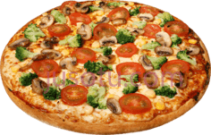 番茄比萨饼PNG
