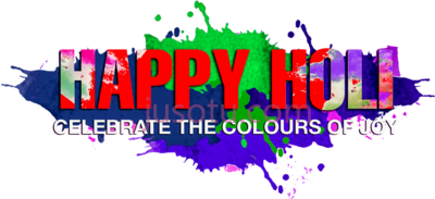 胡里节快乐,happy holi text PNG
