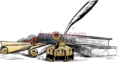 羽毛笔,writing quill books PNG