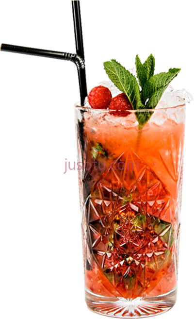 莫吉托鸡尾酒,apple and raspberry mojito mocktail PNG