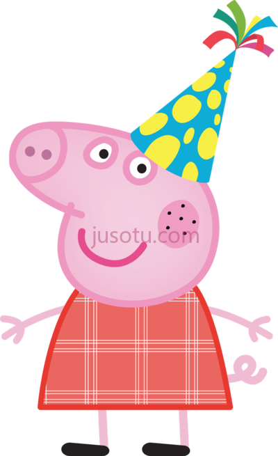 小猪佩奇,peppa pig banner black and white PNG