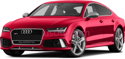 红色奥迪跑车,red sports car library PNG