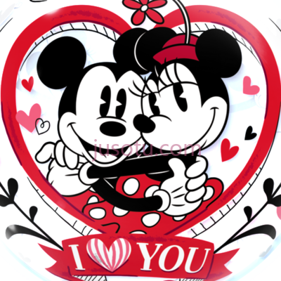 米老鼠,mickey & minnie mouse love bubble balloon PNG
