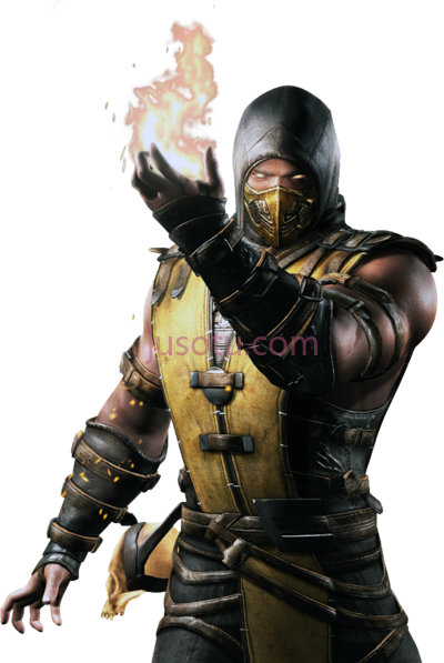 真人快打,mortal kombat scorpion x PNG