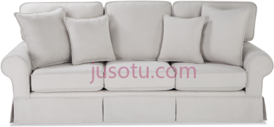 白色沙发,white couch PNG