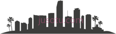 城市天际线,miami silhouette los angeles city skyline PNG