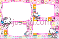 凯蒂猫4展位框架PNG