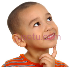 会思考孩子,thinking child PNG