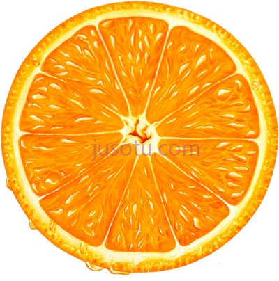 桔子片,orange slice PNG