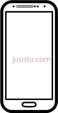 手机,mobile phone outline PNG