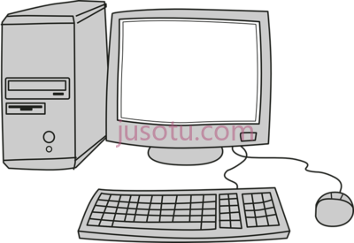 个人电脑,25 desktop computer cartoon black and white PNG