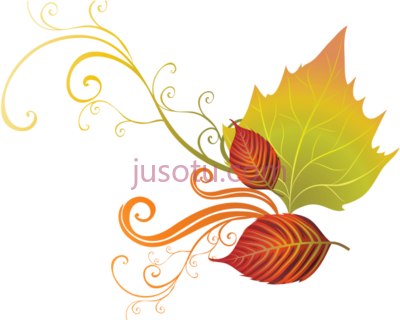秋叶,autumn leaves corner border PNG