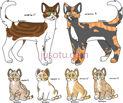 猫,warrior cats base f2u PNG