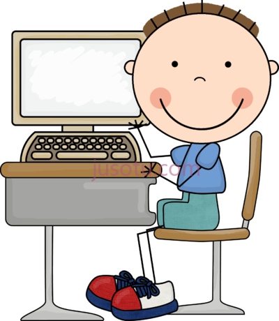 儿童电脑,computer kid PNG