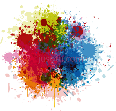 多彩漆,abstract paint shower curtain PNG