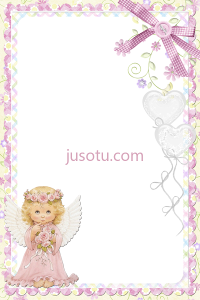 花框,flower christening frames marcos para invitaciones de bautizo PNG