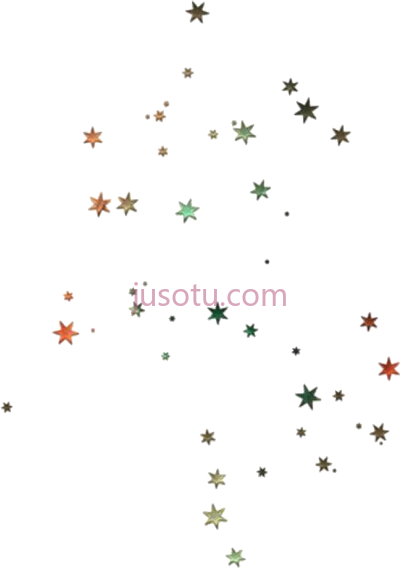 星光闪闪发光,stars scatter scattered glitter cute PNG