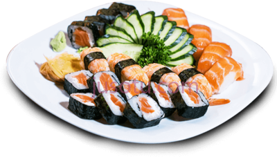 日本料理寿司,prato sushi de comida japonesa PNG