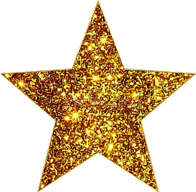 金星闪闪发光,gold star glitter PNG